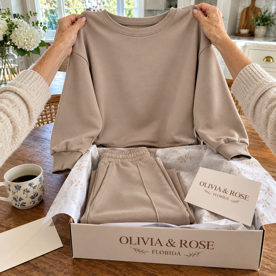 Unboxing the Noor set at the kitchen table