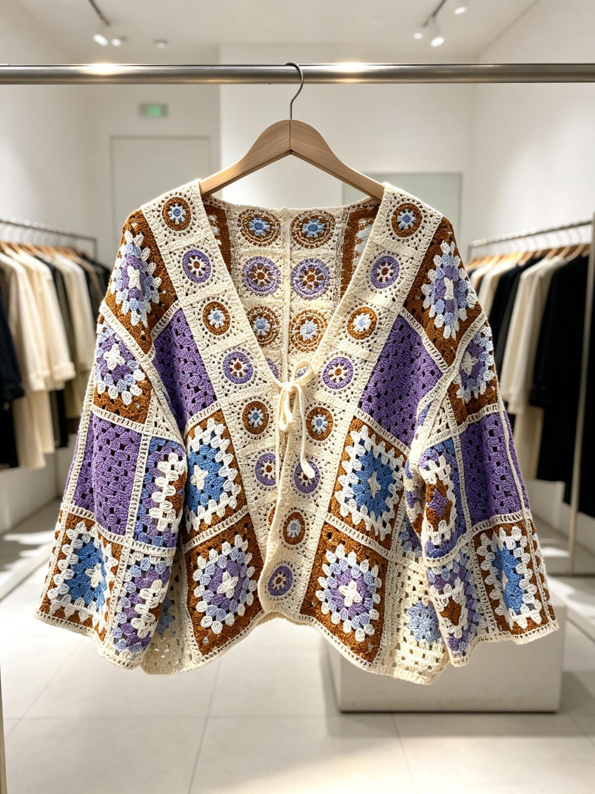 Marisol | Hollow Crochet Open Cardigan