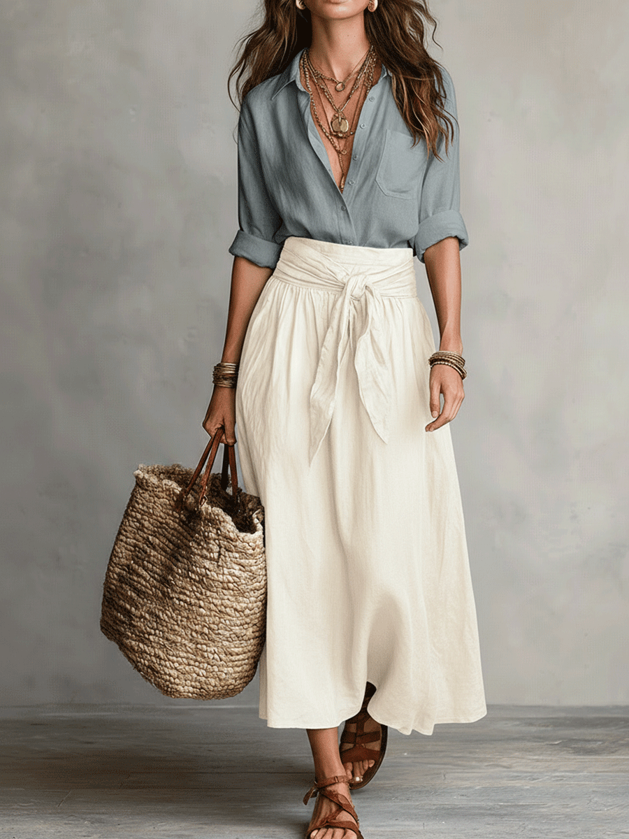 Amara | Boho Skirt Set