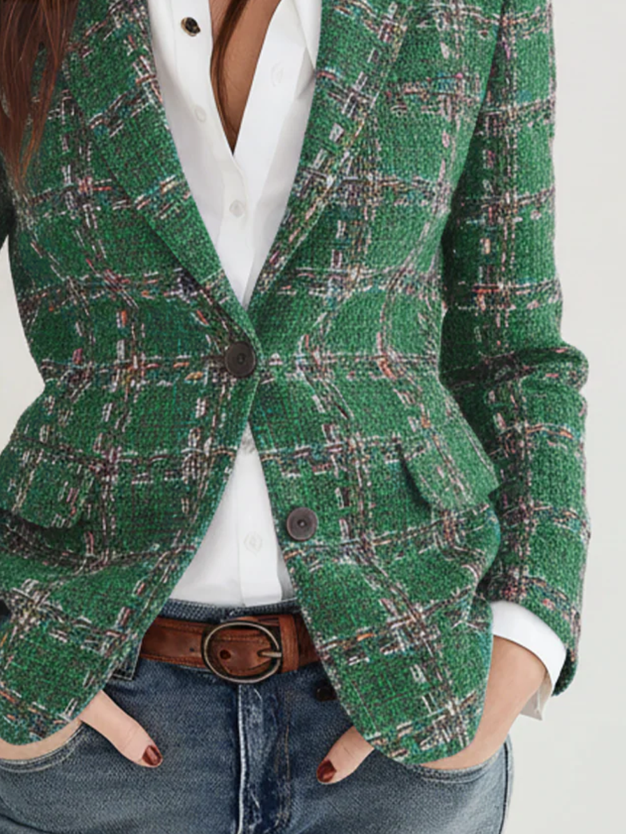 Vintage Plaid Blazer