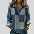 Dieneke | Patchwork Collared Top