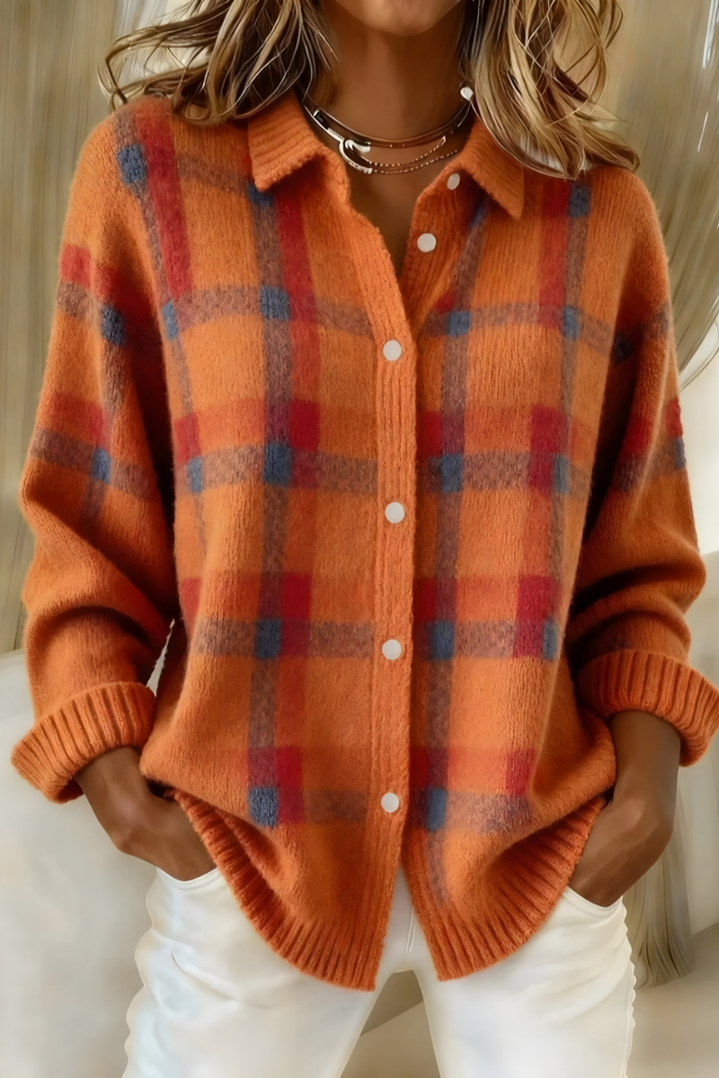 Colette™ | Plaid Cardigan