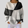 Rieneke | Waffle Knit Henley Sweater