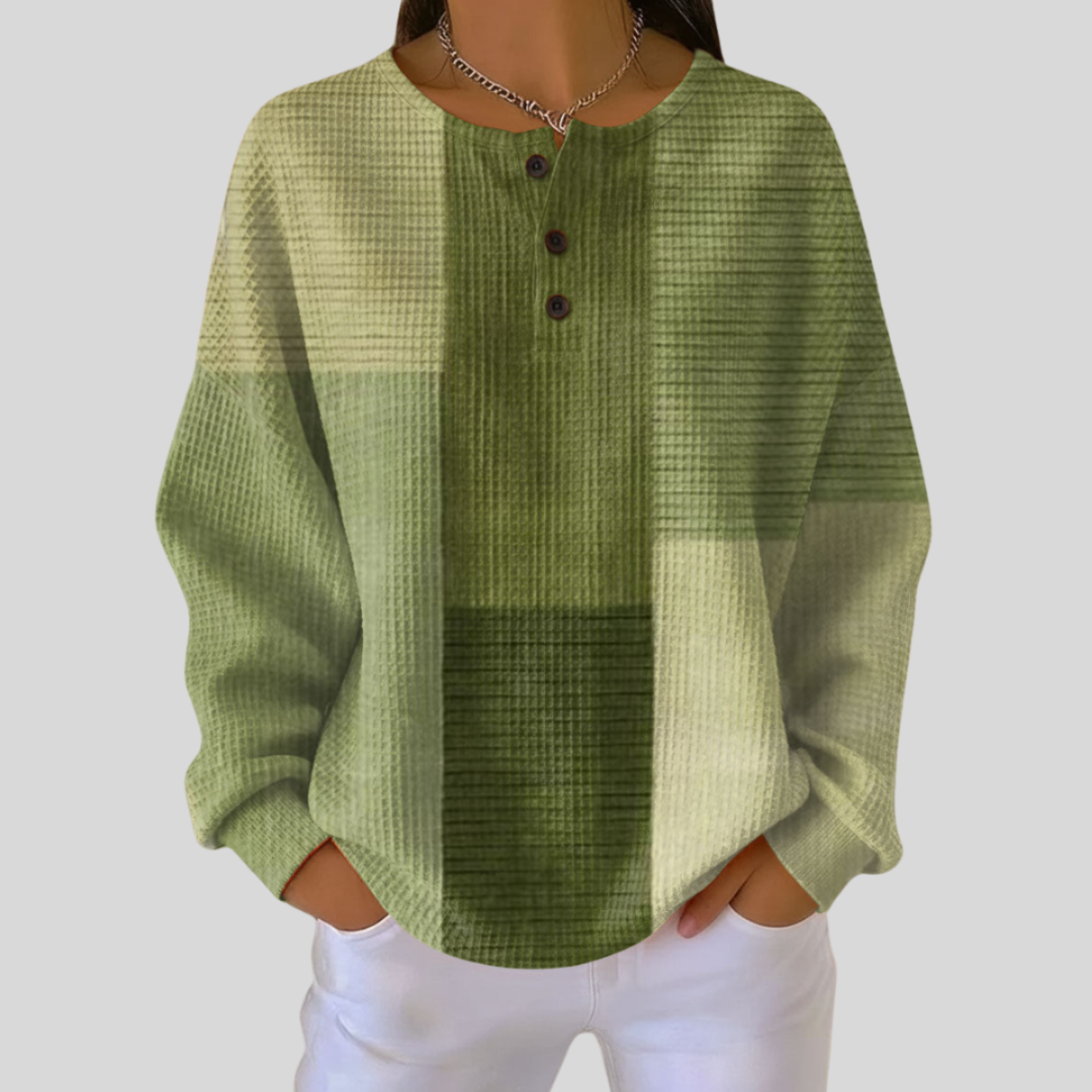 Grada | Color-Block Henley Sweater