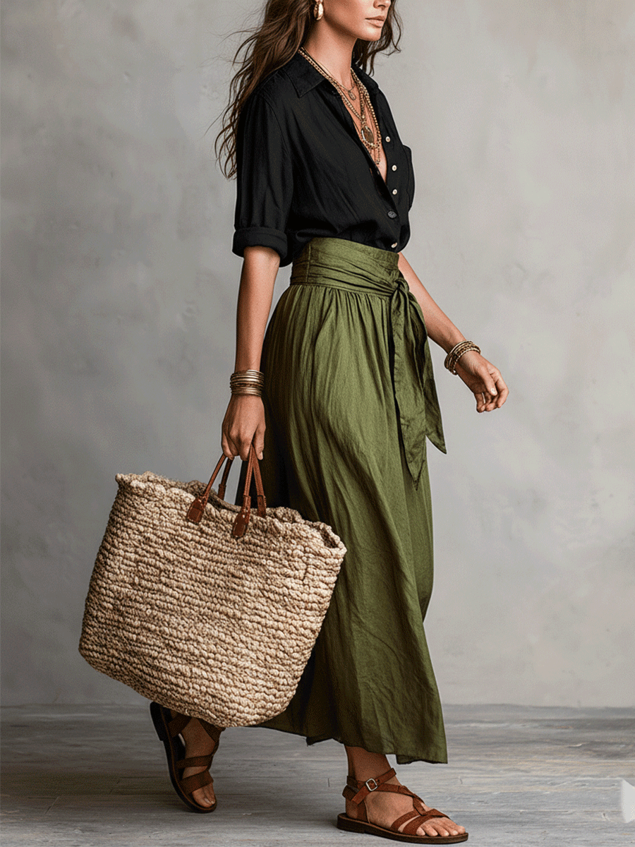 Amara | Boho Skirt Set