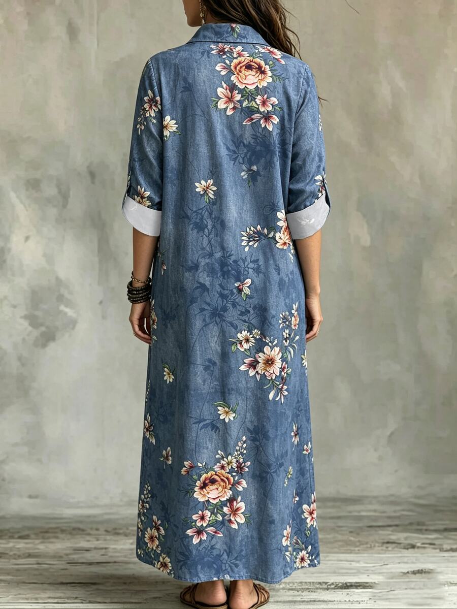 Linhara | Printed Boho Dress