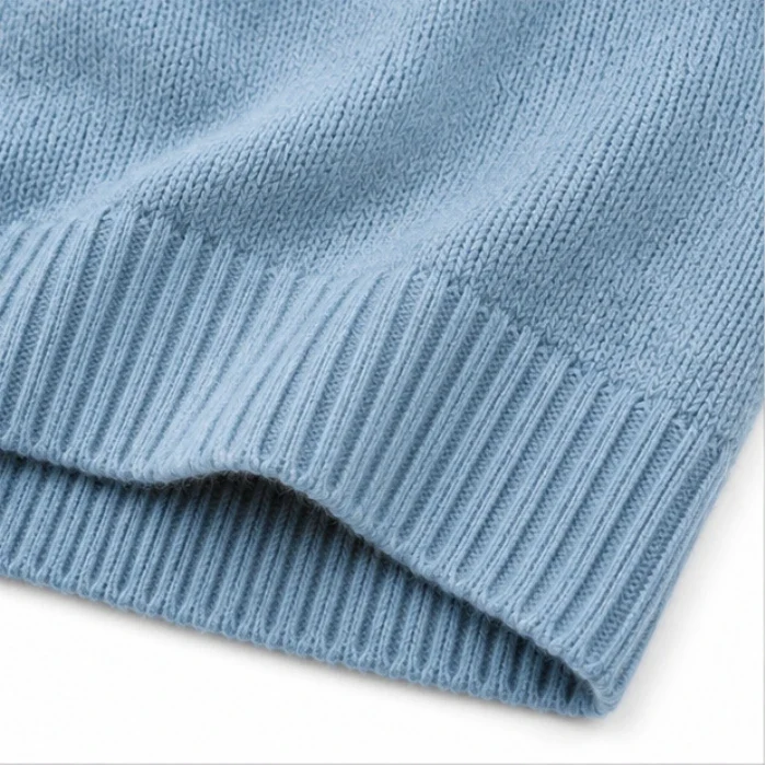 Easewell – Dropped Shoulder Knit Hoodie With Drawstring