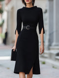 Kennedy | Black Midi Dress