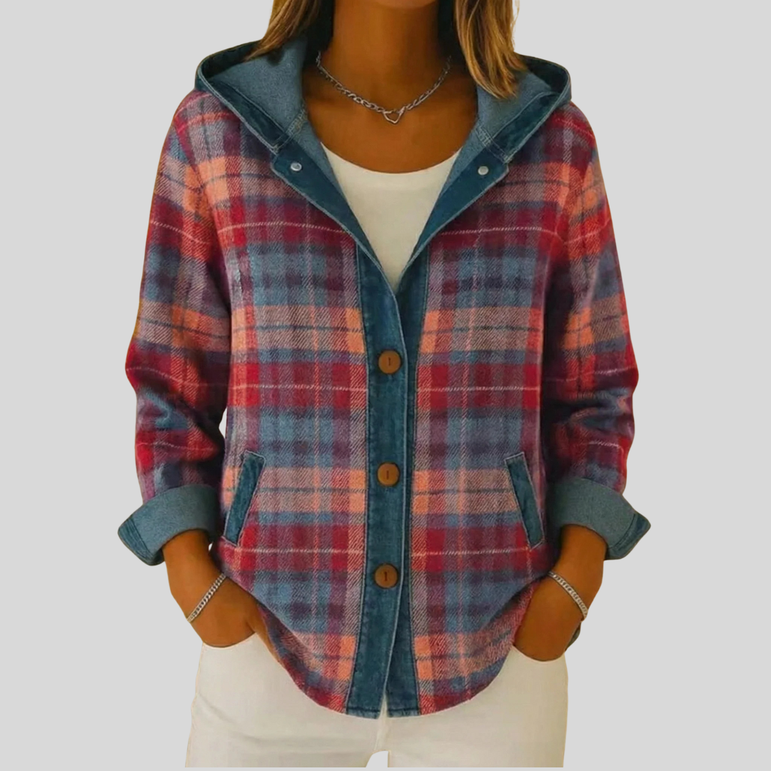 Reintje | Plaid Hooded Shacket