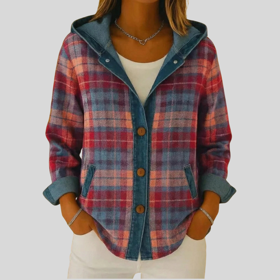 Reintje | Plaid Hooded Shacket