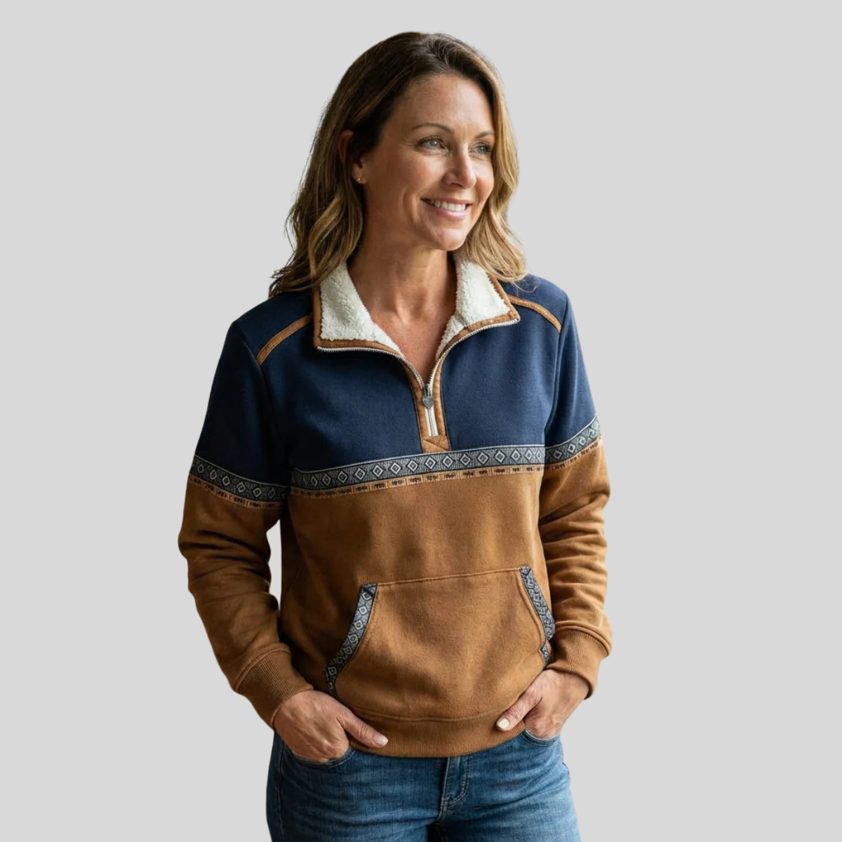Neeltje | Half-Zip Pullover with Pocket