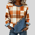 Christina | Plaid Patchwork Top
