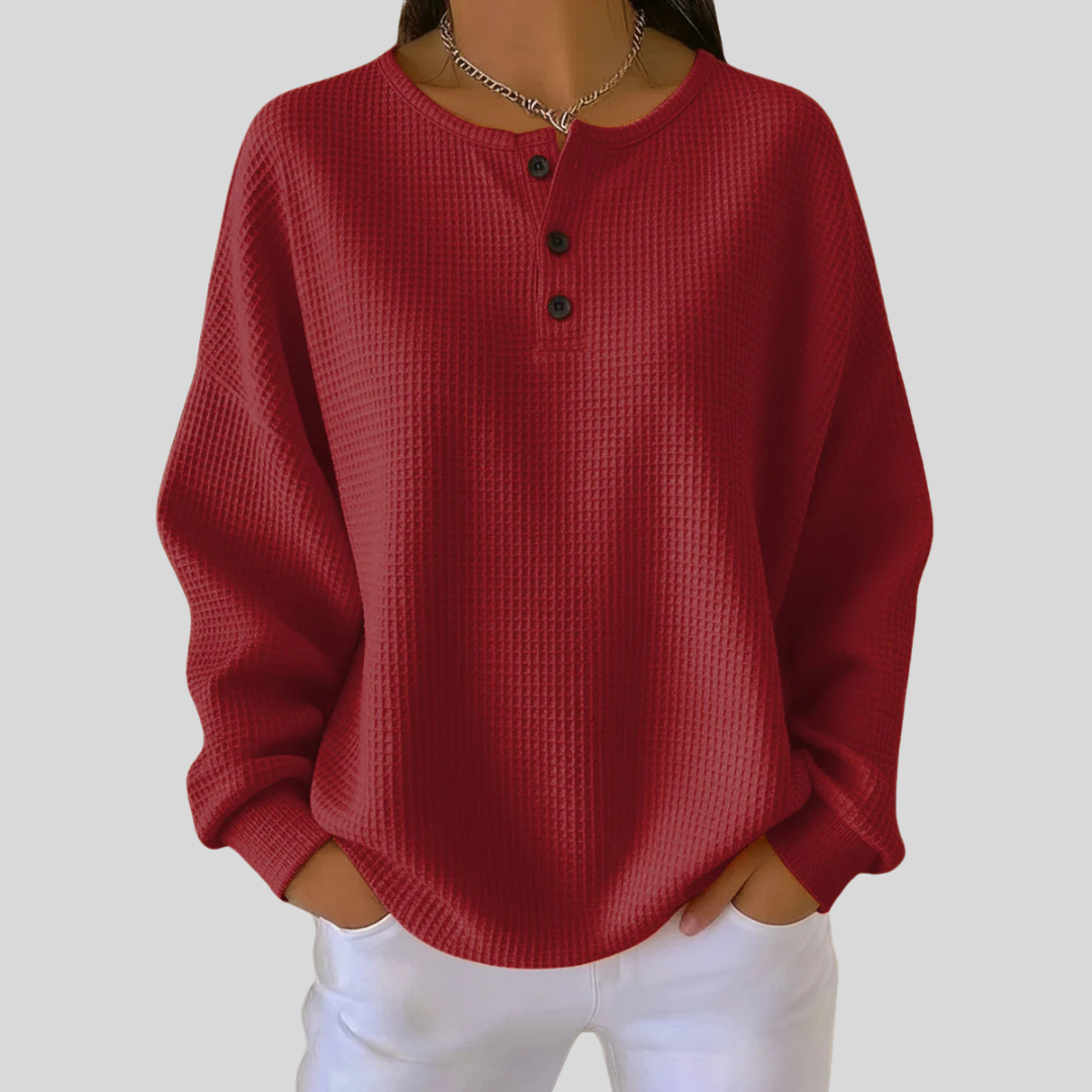 Betje | Waffle Knit Henley Top
