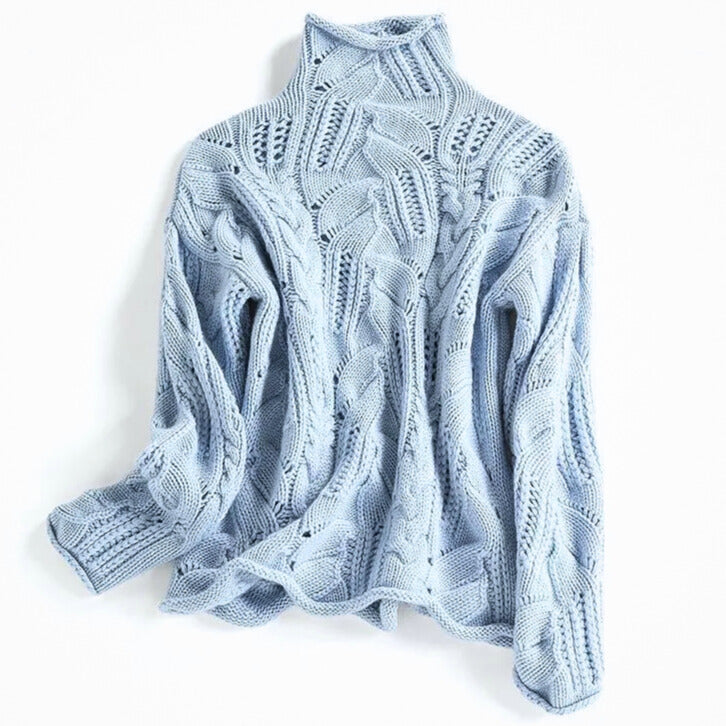 Aurora | Cable Knit Turtleneck Sweater