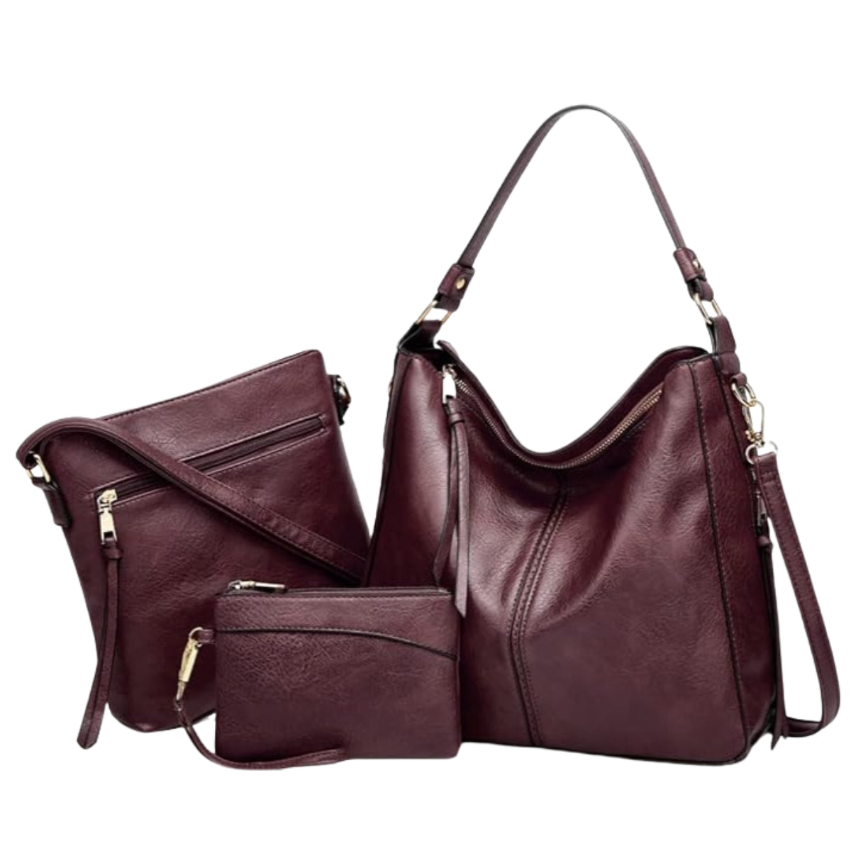 Giulia | 3-Piece Hobo Bag Set