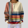 Marisela | Buttoned Henley Sweatshirt