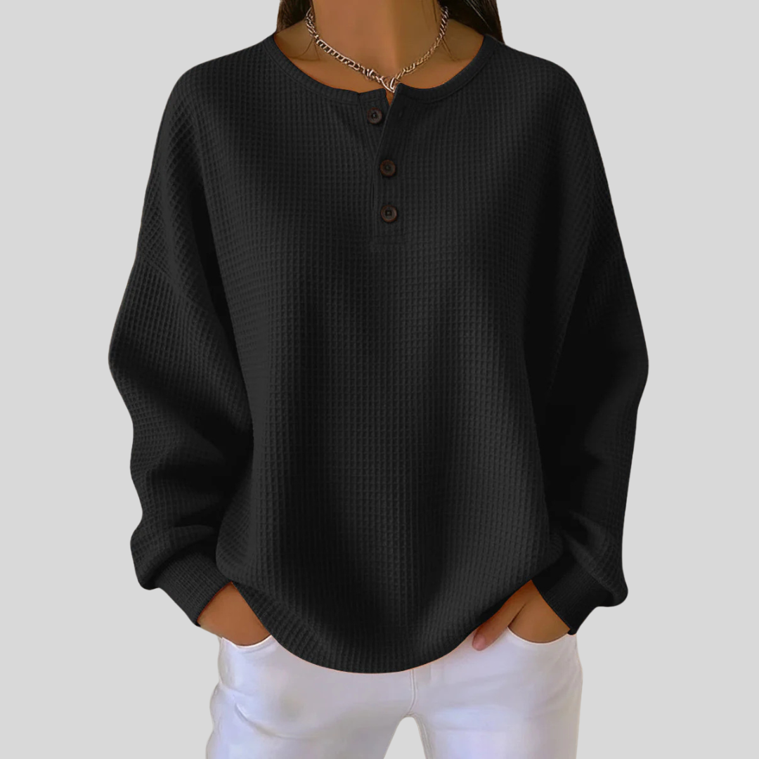 Betje | Waffle Knit Henley Top