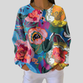 Delia | Painterly Floral Sweatshirt