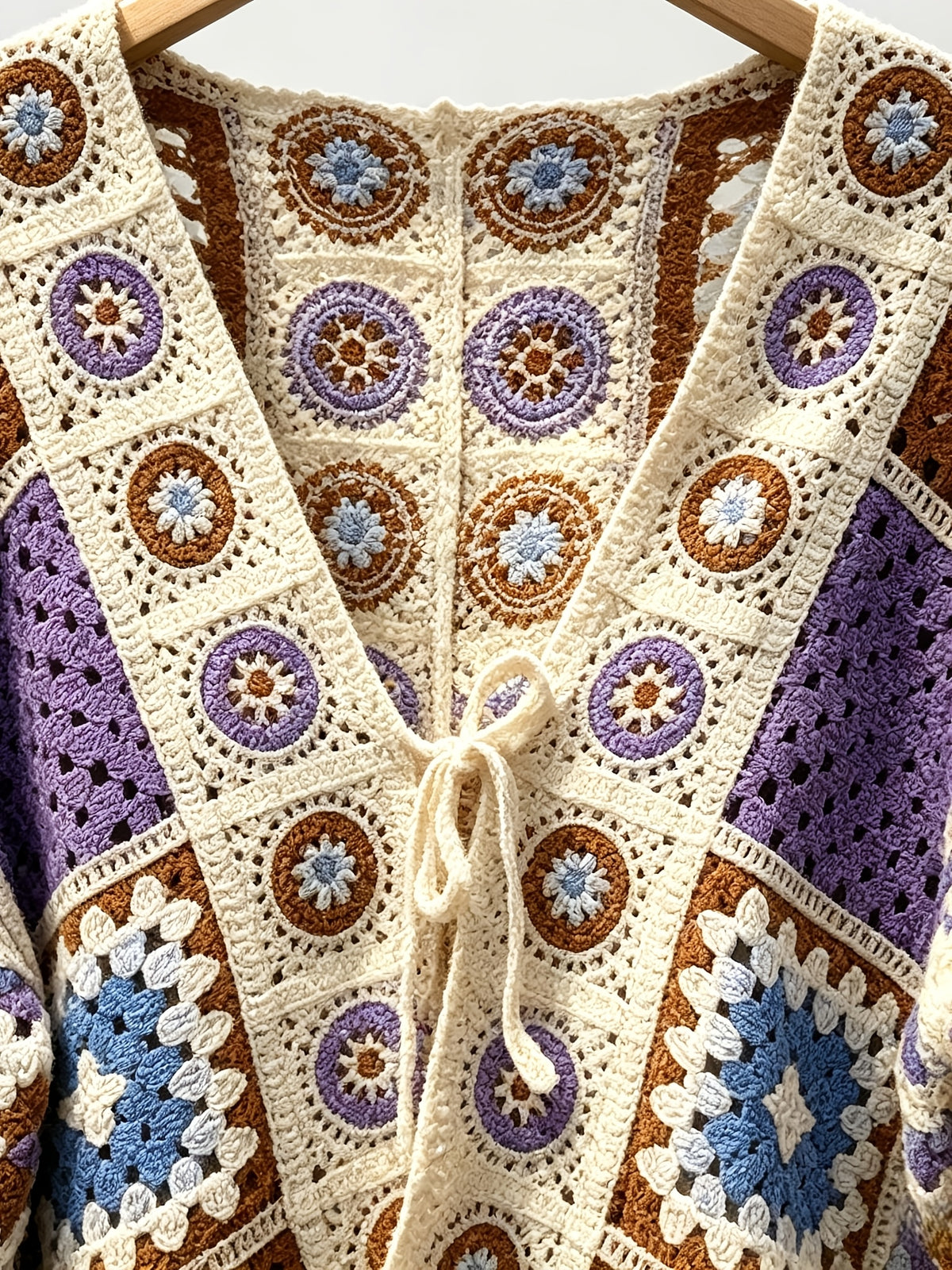 Marisol | Hollow Crochet Open Cardigan