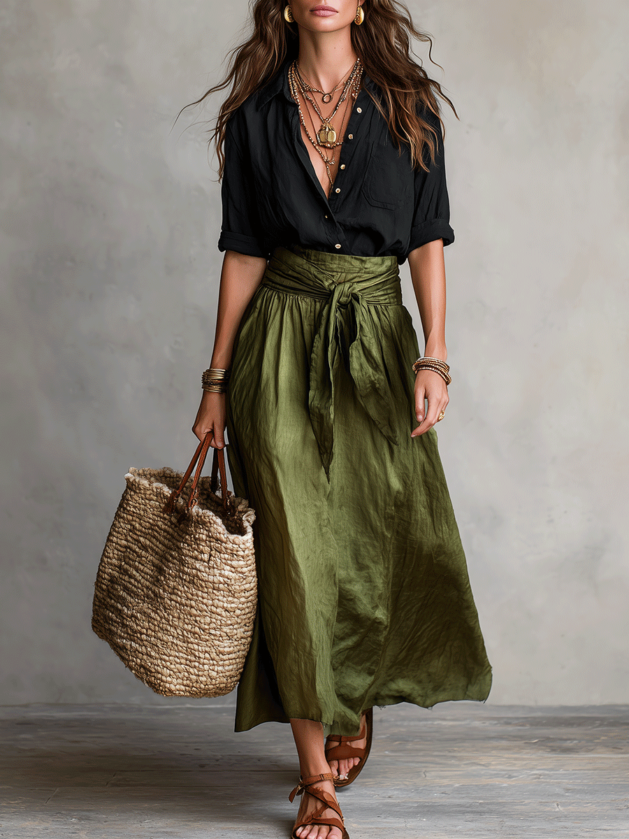 Amara | Boho Skirt Set
