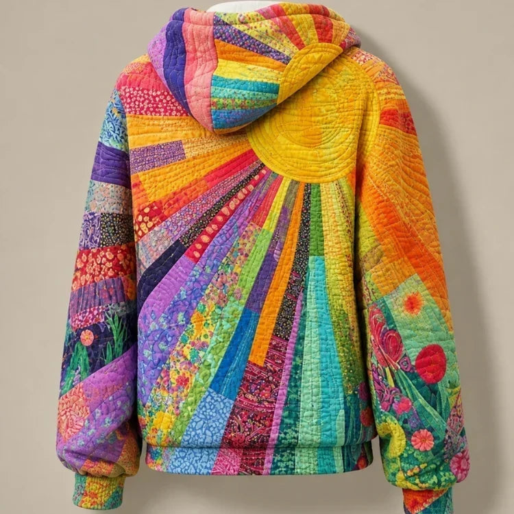 Amanda | Colorful Quilted Hoodie