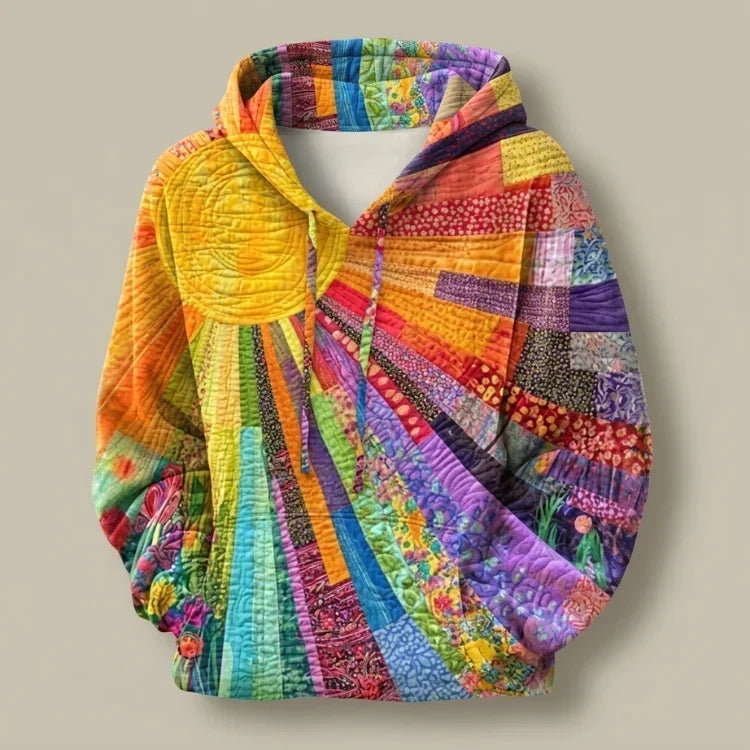 Amanda | Colorful Quilted Hoodie
