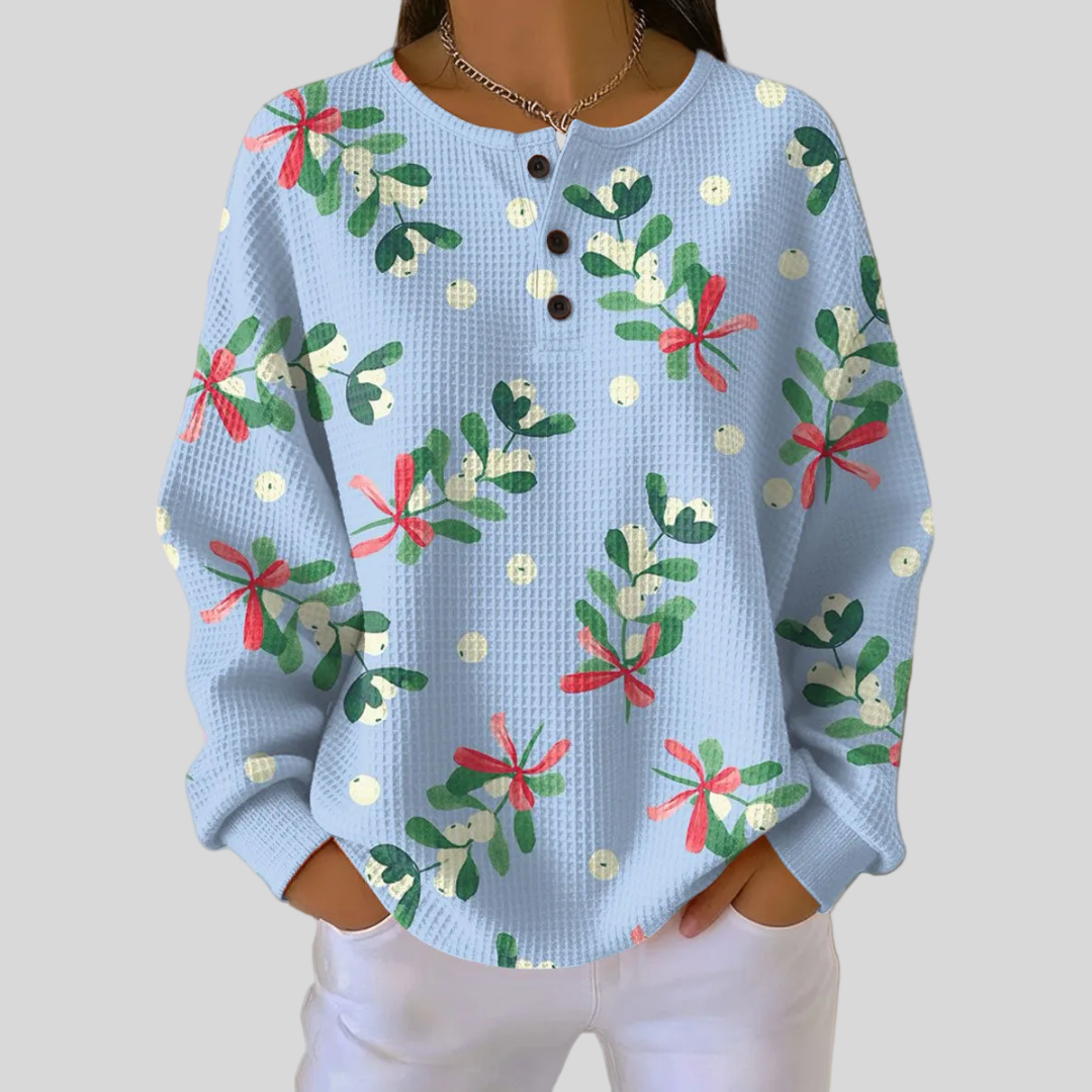 Jeltje | Holiday Floral Sweatshirt