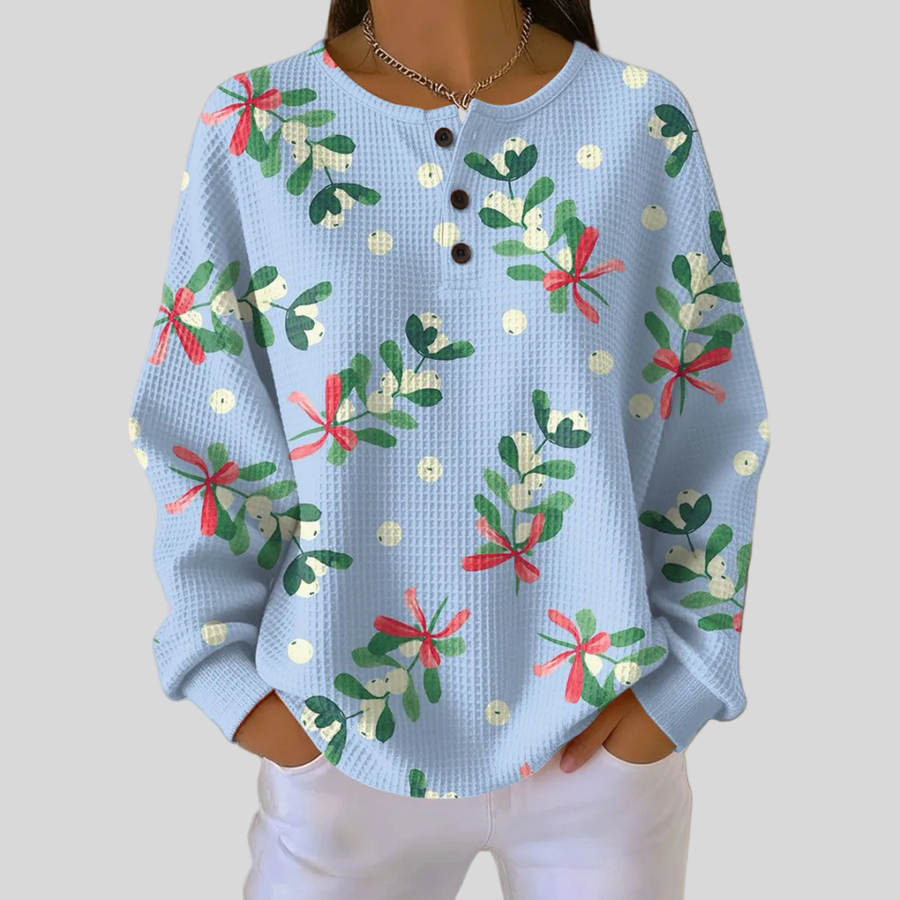 Jeltje | Holiday Floral Sweatshirt