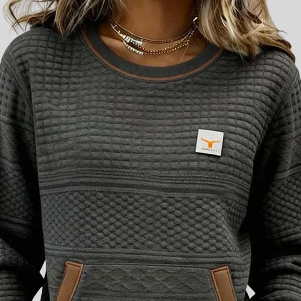 Roelie | Color-Block Waffle Sweater