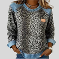 Aleid | Leopard Sweater with Contrast Collar