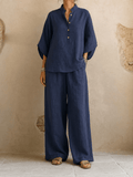 Maribel | Batwing Sleeves and Wide-Leg Pants