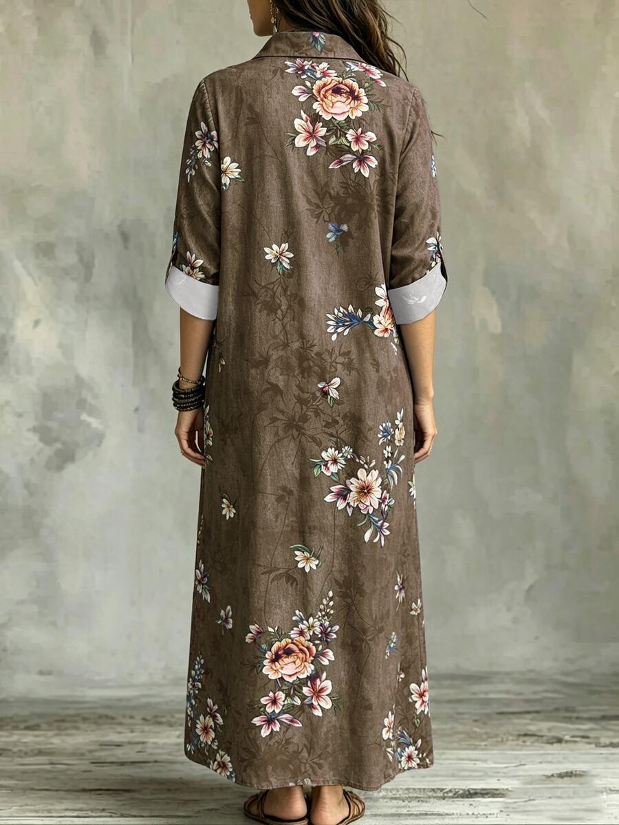 Linhara | Printed Boho Dress