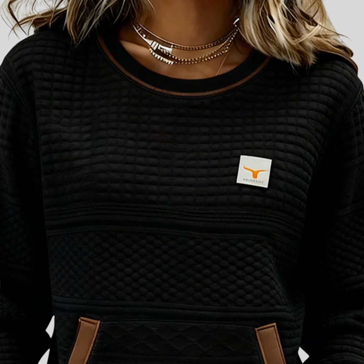 Roelie | Color-Block Waffle Sweater