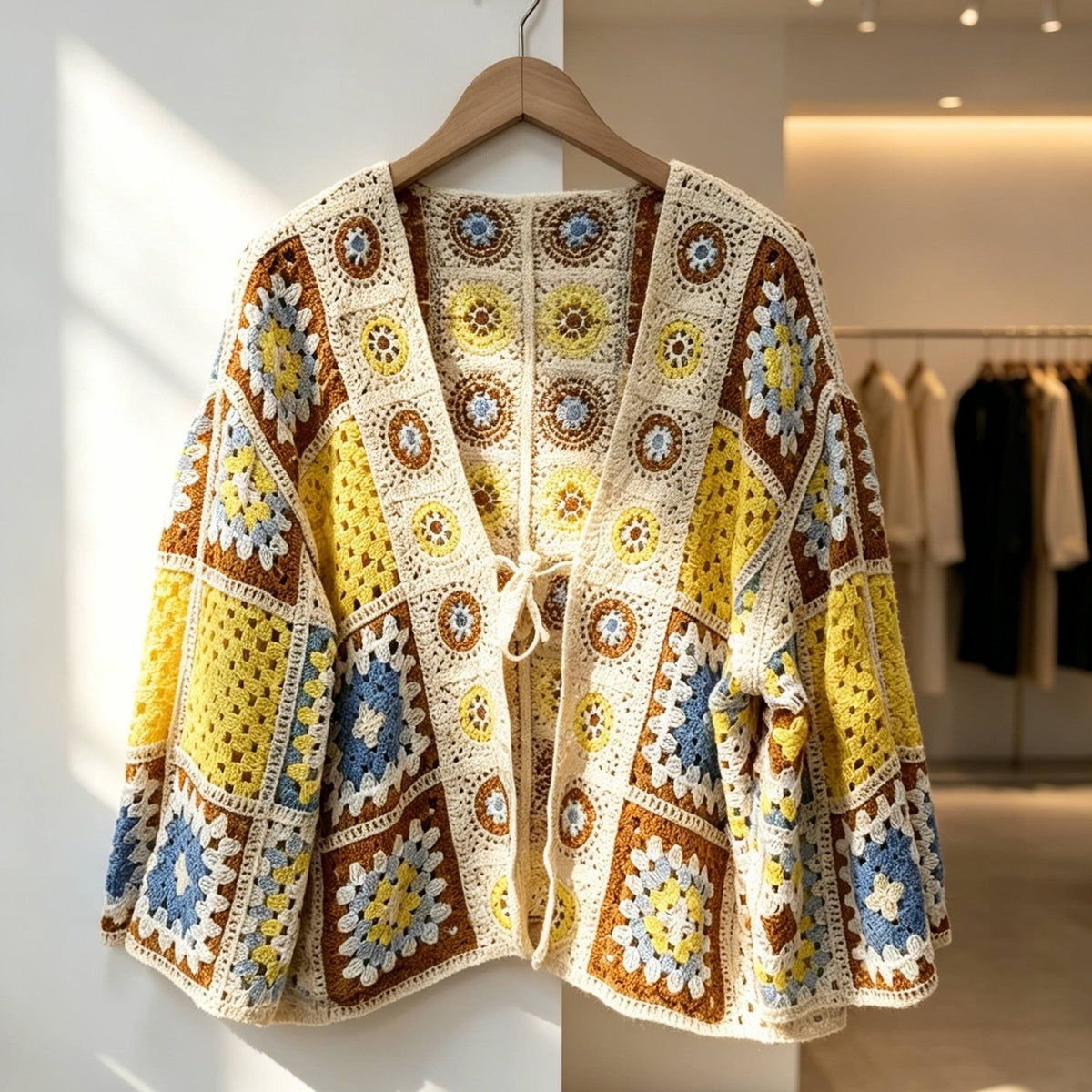 Marisol | Hollow Crochet Open Cardigan