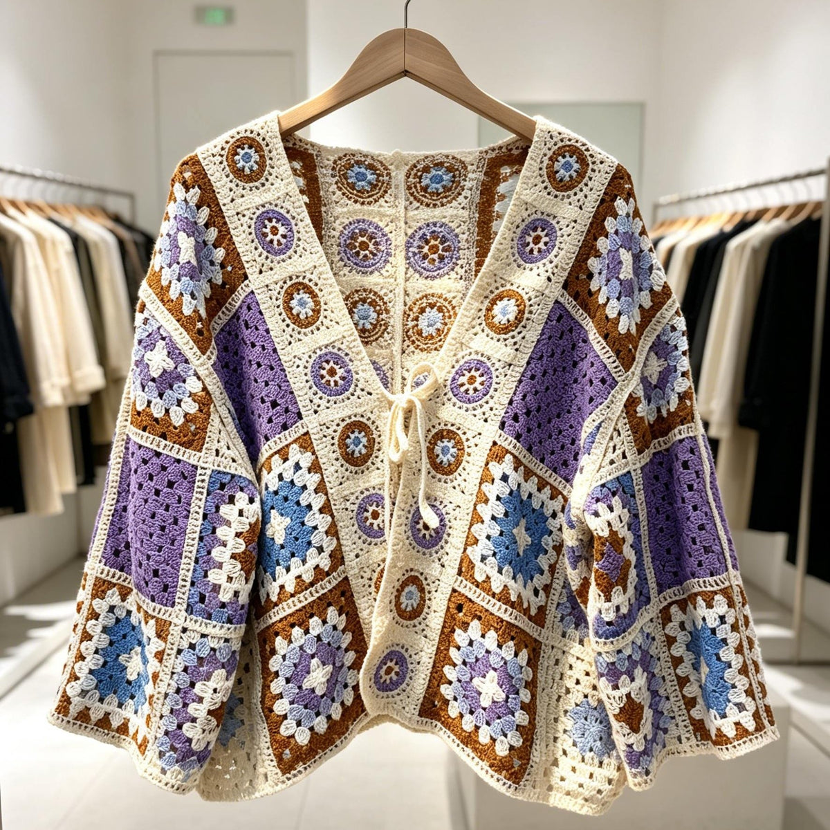 Marisol | Hollow Crochet Open Cardigan