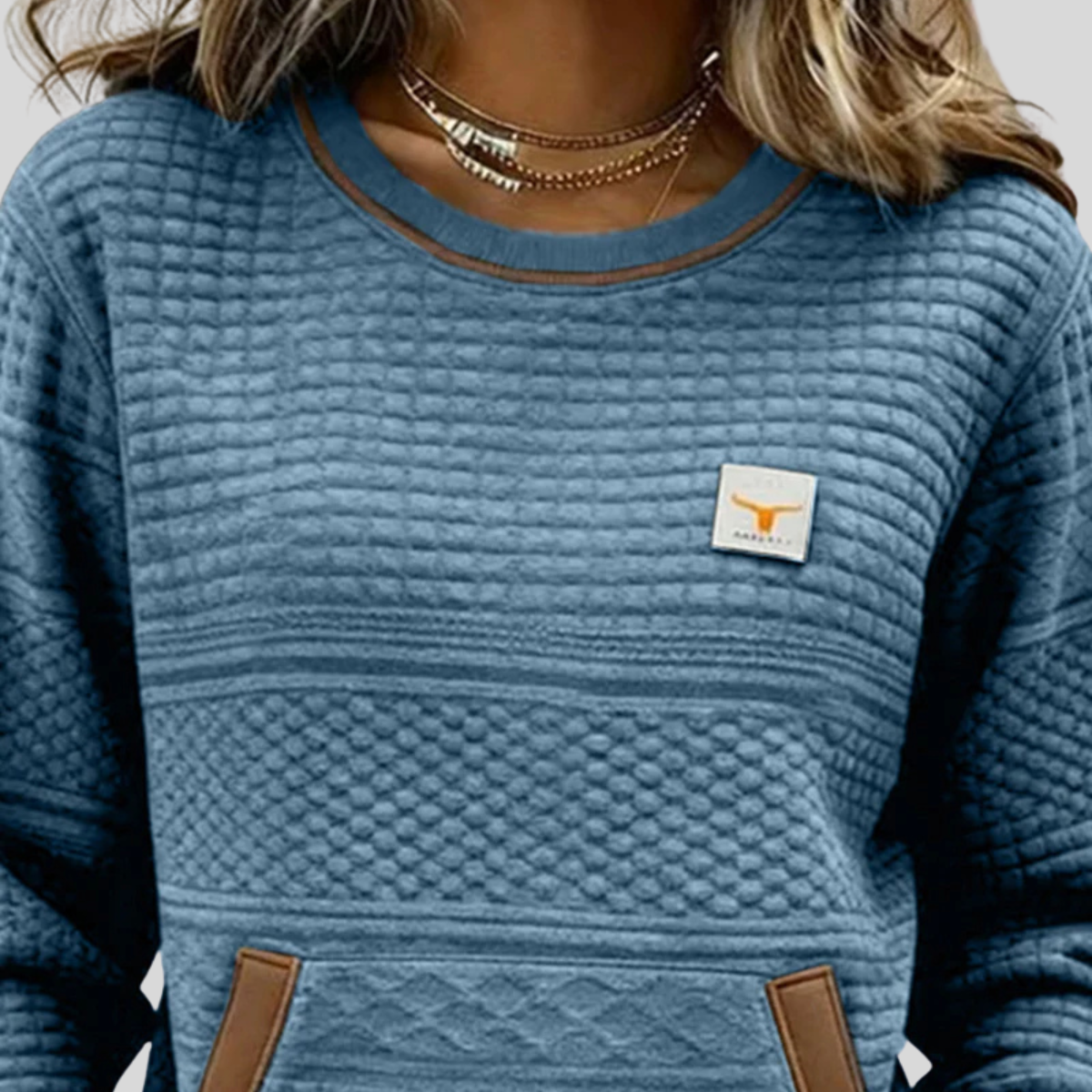 Roelie | Color-Block Waffle Sweater