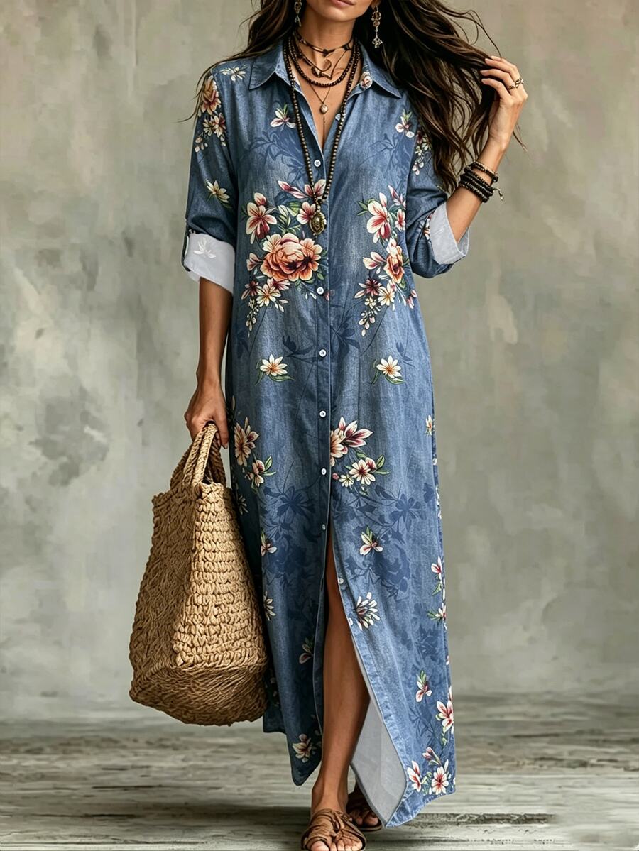 Linhara | Printed Boho Dress