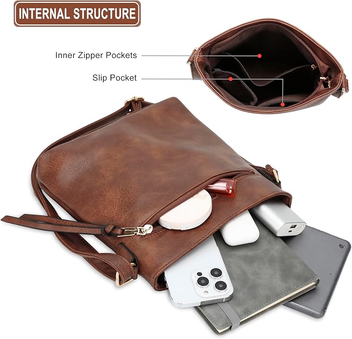 Giulia | 3-Piece Hobo Bag Set