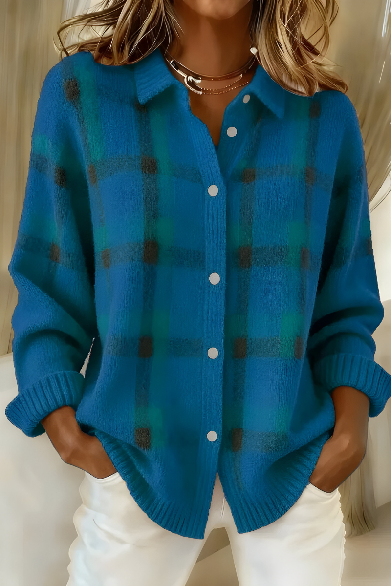 Colette™ | Plaid Cardigan