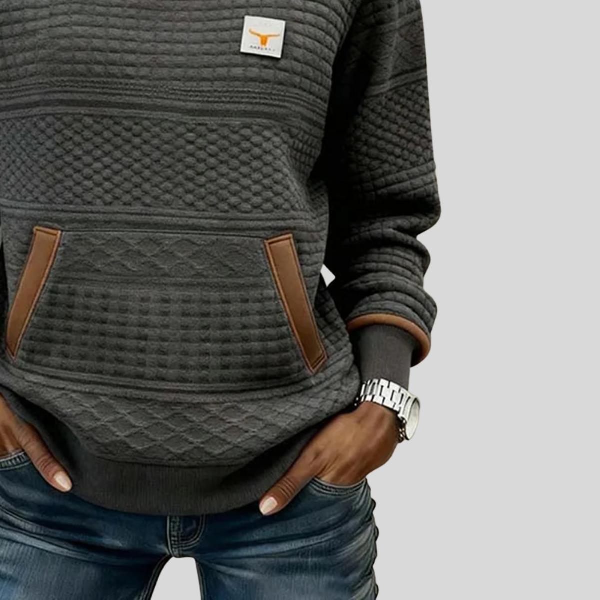 Roelie | Color-Block Waffle Sweater