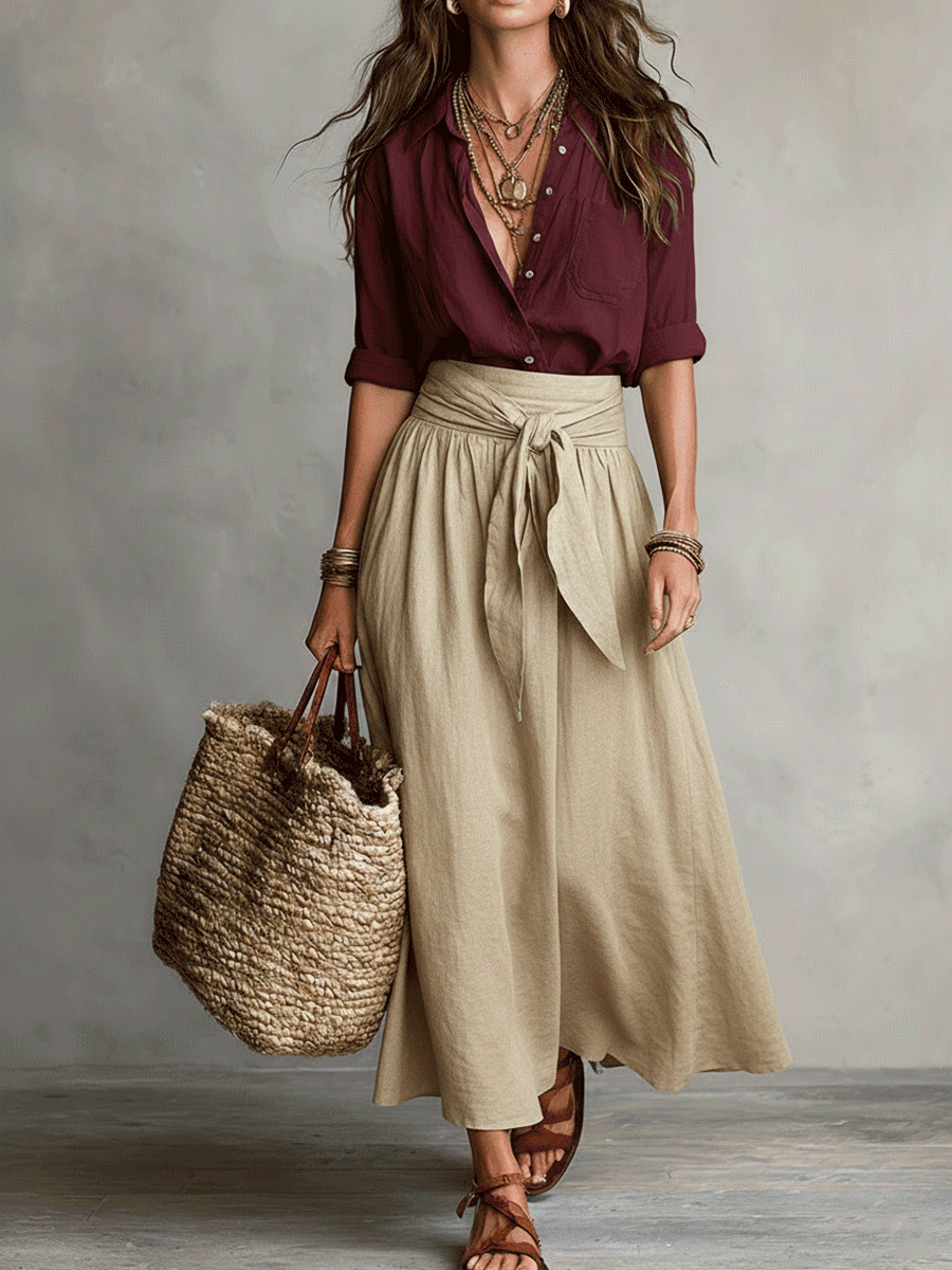 Amara | Boho Skirt Set