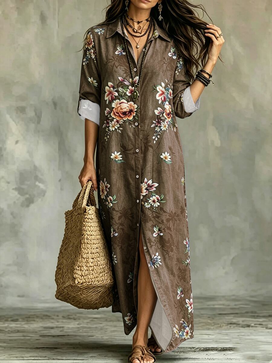 Linhara | Printed Boho Dress