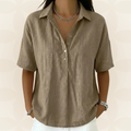 Sonja | Collared Blouse with Button Detail