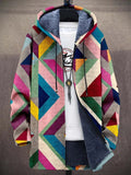 Johanna | Geometric Hooded Cardigan