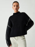 Carys | Relaxed Mock Neck Sweater