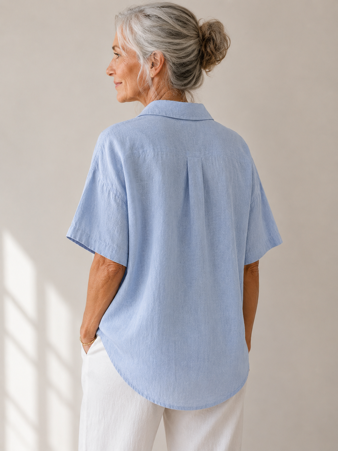 Sonja | Collared Blouse with Button Detail