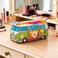 Daisyvan | Rainbow Floral Camper Cosmetic Bag