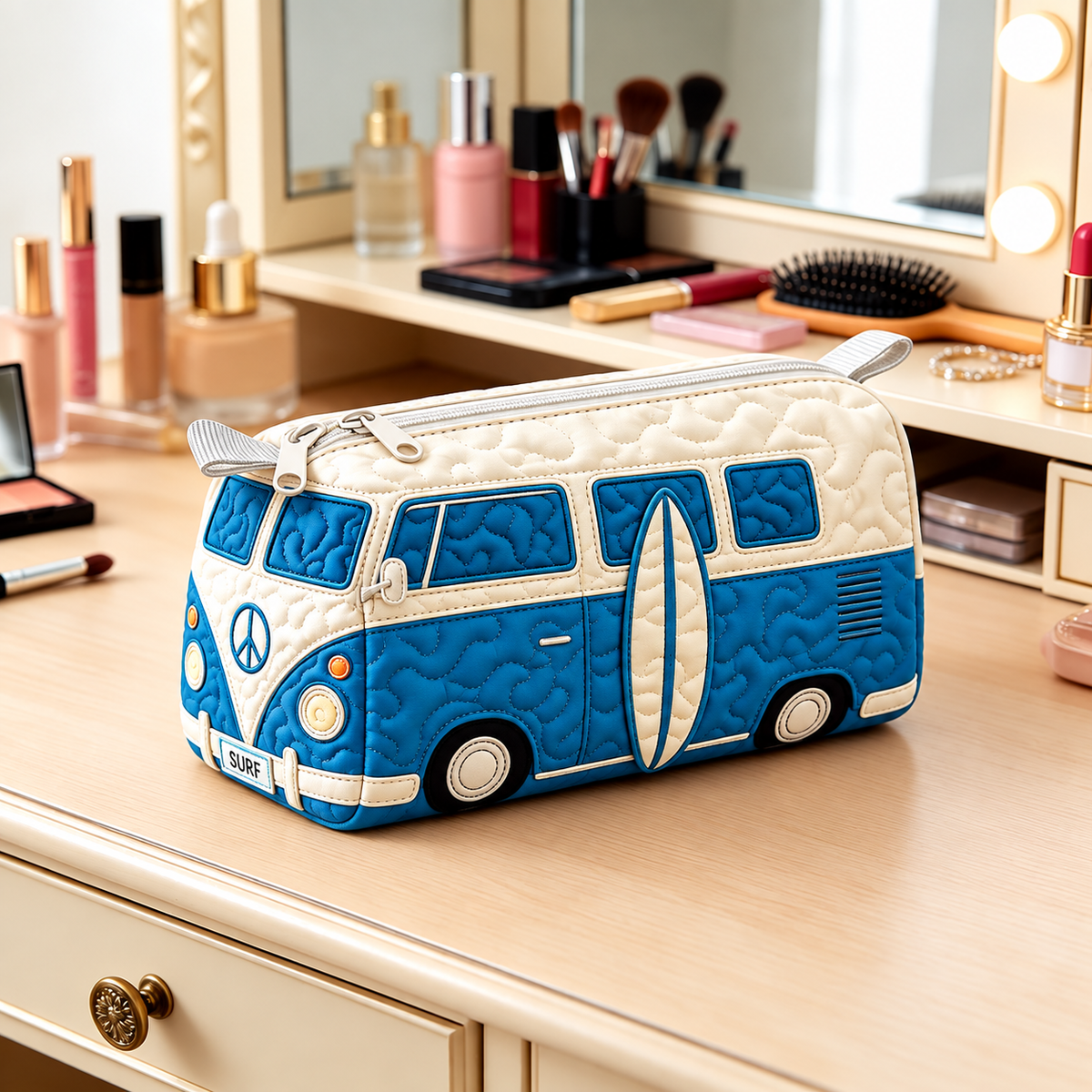 Surfara | Surfboard Camper Van Cosmetic Bag