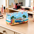 Surfbloom | Tropical Beach Camper Cosmetic Bag