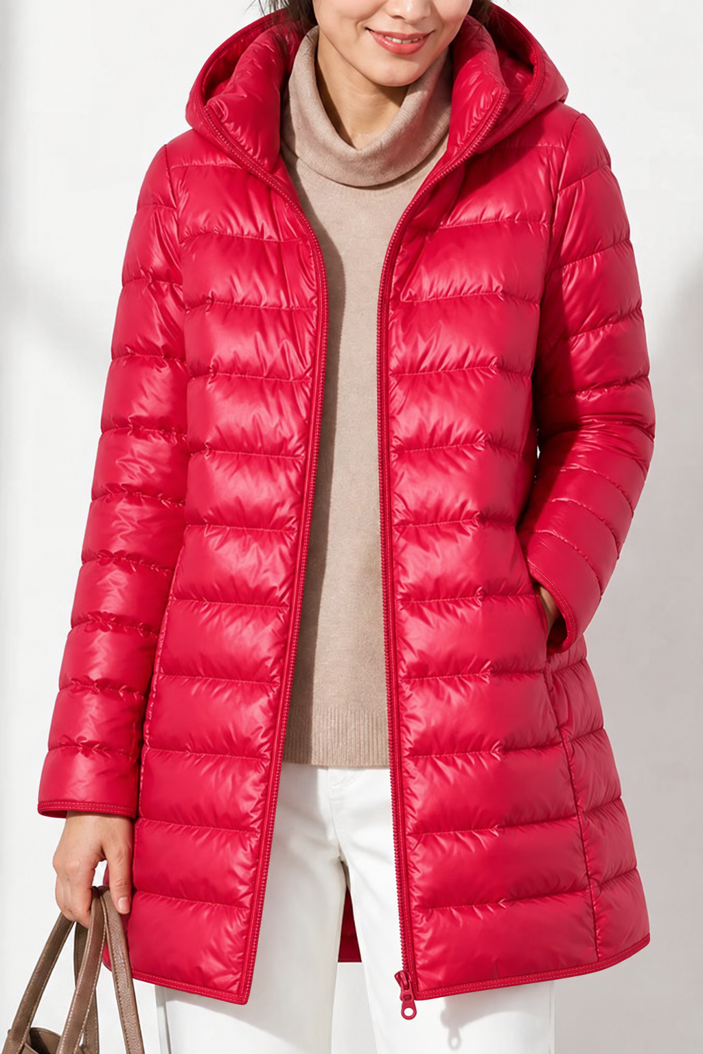 Featherlyte – Detachable-Hood Packable Ultralight Puffer Jacket